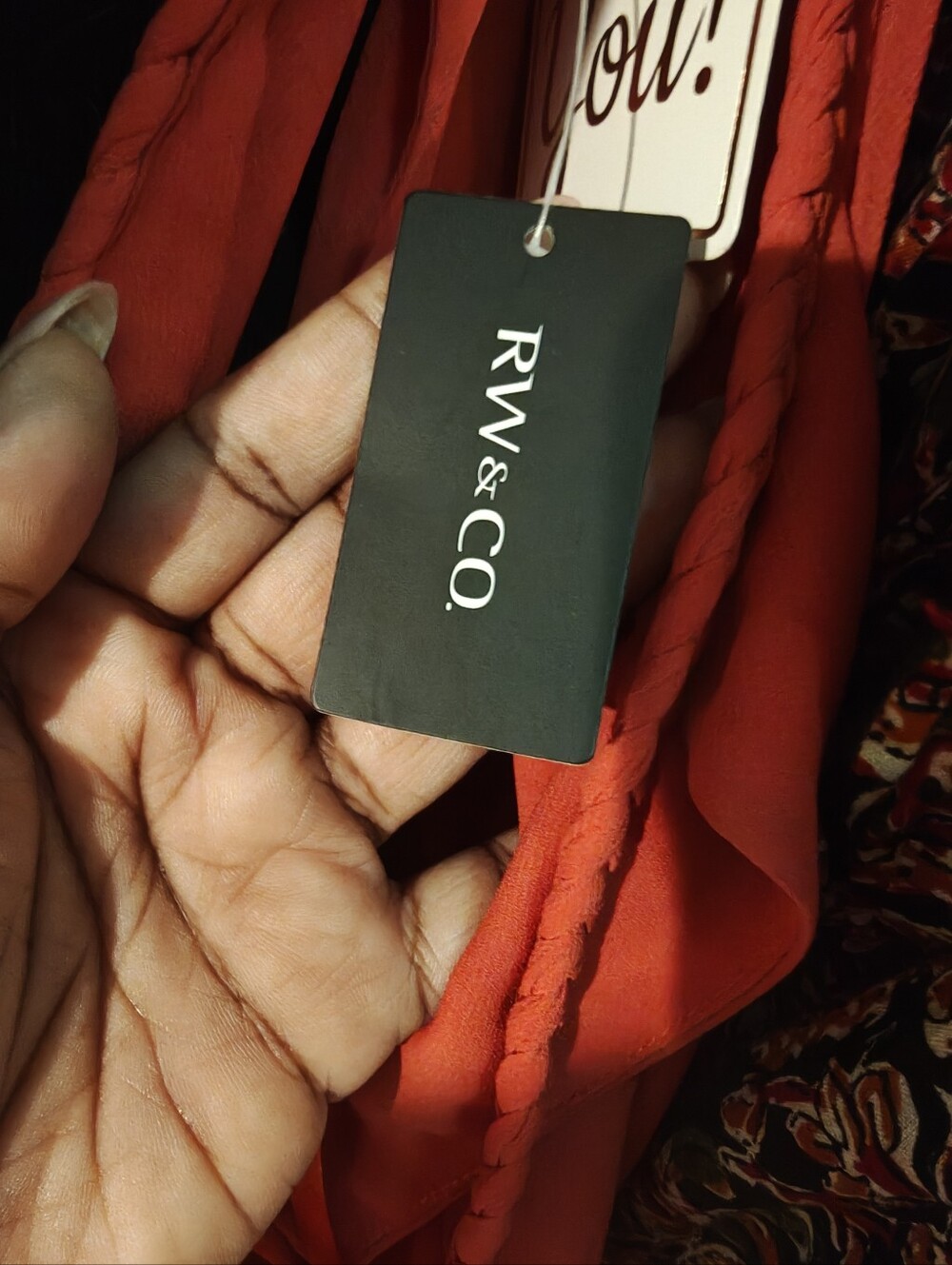 NWT RW&CO | Coral Pleated Midi Dress | Wedding Guest Cocktail Summer | Size L - Picture 6 of 6